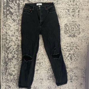 Abercrombie ankle straight ultra high rise jeans